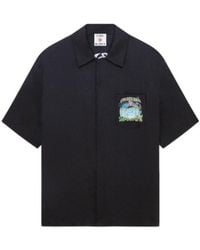 CASABLANCA - Short-Sleeved Straight-Hem Shirt - Lyst
