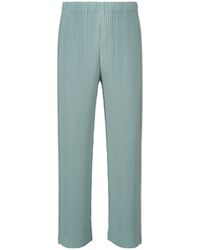 Homme Plissé Issey Miyake - Homme Plissé Issey Miyake Pleated Straight-Leg Pants - Lyst