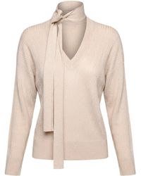 Liu Jo - V-Neck Long-Sleeve Sweater - Lyst