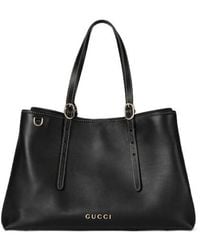 Gucci - Gg Emblem Medium Tote Bag - Lyst