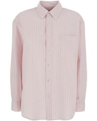 DUNST - Classic Striped Button-Up Shirt - Lyst