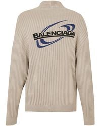 Balenciaga - Quarter-Zip Knit Top - Lyst