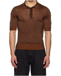 Maison Margiela - Dandy Check Wool Knit Polo - Lyst