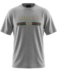 Gucci - Interlocking G Web-Stripe T-Shirt - Lyst
