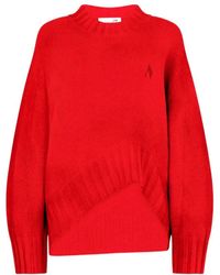 The Attico - The Asymmetric Hem Knitted Sweater - Lyst
