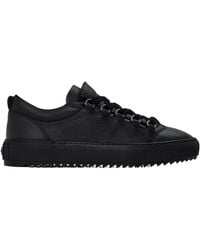 Represent - Grained Leather Thick Sole Low-Top Sneakers - Lyst