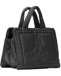 Vivienne Westwood Margaret Logo Detailed Small Bag in Black
