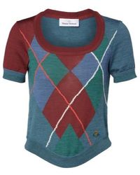 Vivienne Westwood - Argyle Wool And Cotton Sweater - Lyst