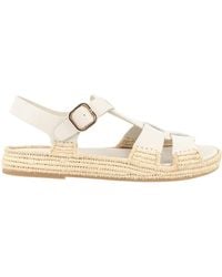 Paloma Barceló - Woven Flat Sandals - Lyst