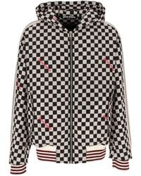 Palm Angels - Check Printed Hooded Jacket - Lyst