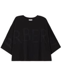 Burberry - Logo Cropped T-Shirt - Lyst