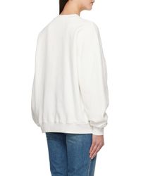Anine Bing - Miles Logo-Patch Cotton Sweatshirt - Lyst
