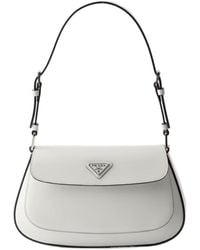 Prada - Cleo Brushed Leather Shoulder Bag - Lyst