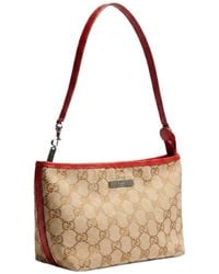 Gucci - Small Pouch With Strap And Plaque - Lyst