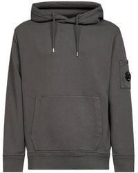 C.P. Company - Lens Detailed Drawstring Hoodie - Lyst