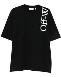 Off-White c/o Virgil Abloh - Vertical Bookish Logo-Print T-Shirt - Lyst