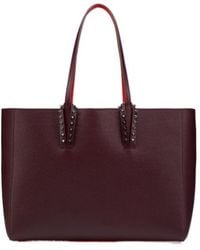 Christian Louboutin - Cabata Stud Detailed Small Tote Bag - Lyst