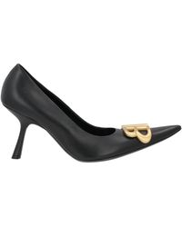 Balenciaga - Leather Pointed-Toe Stiletto Heels - Lyst