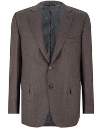 Brioni - Checked Single-Breasted Wool Blazer - Lyst