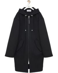 Loewe - Hooded Coat - Lyst