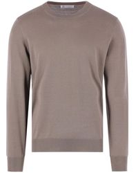 Brunello Cucinelli - Crewneck Knitted Jumper - Lyst