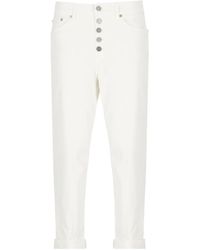 Dondup - Buttoned Cropped Pants - Lyst