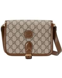 Gucci - Gg Supreme Fabric Crossbody Bag - Lyst