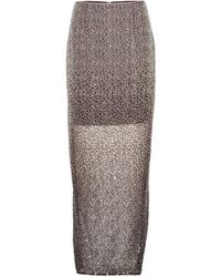 ROTATE BIRGER CHRISTENSEN - Beaded Maxi Skirt - Lyst