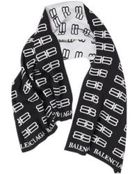Balenciaga - Sciarpa Plaid Bb Icon Da Uomo - Lyst