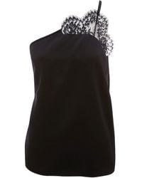 JW Anderson - Jw Anderson One-Shoulder Lace Trimmed Top - Lyst