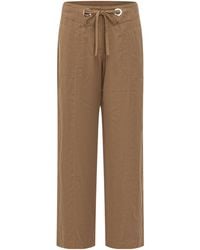 Ba&sh - High-Waisted Wide-Leg Trousers - Lyst