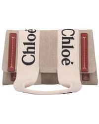 Chloé - Chloé Logo Embroidered Flap Shoulder Bag - Lyst