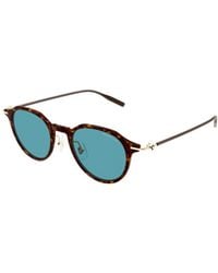 Montblanc - Eyewear Round Frame Sunglasses - Lyst