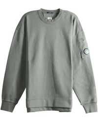 C.P. Company - Logo Patch Crewneck Sweatshirt - Lyst
