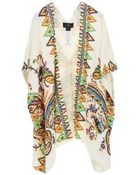 Etro - Patterned Open Front Kaftan - Lyst