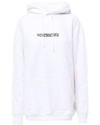 Vetements - Logo Hooded Sweater - Lyst