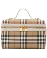 Burberry - Vanity Checked Small Shoulder Bag - Lyst
