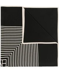 TOTEME - Totême Stripe Printed Square-Shaped Scarf - Lyst
