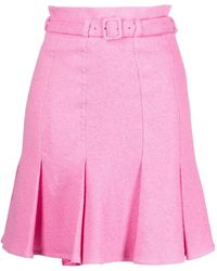 Patou - Pleated A-Line Skirt - Lyst