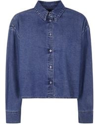 7 For All Mankind - Button-Down Long-Sleeved Shirt - Lyst