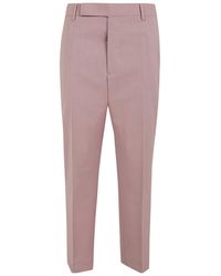Rick Owens - Pressed-Creased Wool Trousers - Lyst