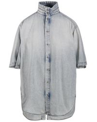 DARKPARK - High-Neck Short Sleeved Shirt - Lyst