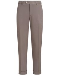 Brunello Cucinelli - Tailored Tapered-Leg Trousers - Lyst