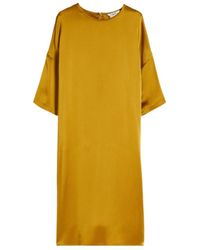 Max Mara - Satin T-Shirt Dress - Lyst