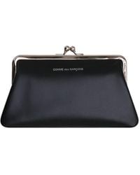Comme des Garçons - Comme Des Garçons Wallet Logo-Printed Kiss-Clasp Purse - Lyst