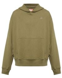 DIESEL - Macs-Hood-Megoval-D Logo Embroidered Hoodie - Lyst