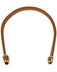 Bottega Veneta - Leather Open Necklace - Lyst