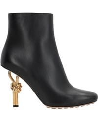 Bottega Veneta - Square Toe Ankle Boots - Lyst