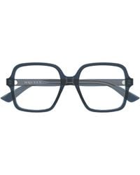McQueen - Eyewear Oversized Square Frame Glasses - Lyst