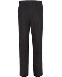 Fendi - Ff Jacquard Tailored Trousers - Lyst